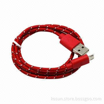 USB Cable with various colors available